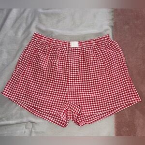 Red Gingham Shorts